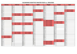 Pubblicato il calendario didattico delle lezioni per l’a.a. 2024/25